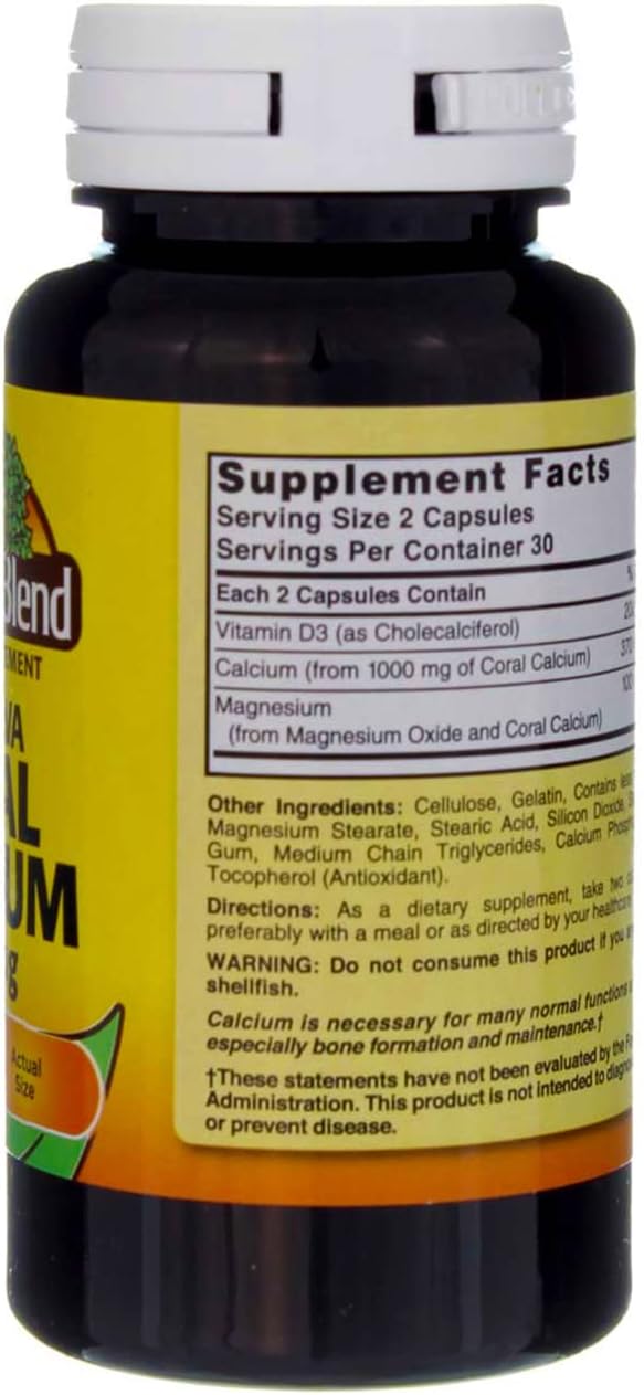 Nature's Blend Okinawa Coral Calcium 1,000 mg 60 Caps