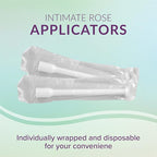 Intimate Rose 15 Count Vaginal Suppository Applicator - Fits Most Boric Acid Suppositories & Vaginal Suppository - Individually Wrapped Suppository Applicators from