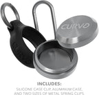 CURVD Premium Carrying Case – Durable Travel Keychain Container, Medicine Pill Organizer & Travel Pill Box, Small Waterproof Holder for Pills, Earplugs, Jewelry, Compatible with Loop, Vibes & Eargasm