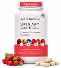SELF NUTRITION UTI D Mannose with Cranberry & Probiotics for Women | 3 in 1 Supplement, Supports Urinary Tract Health & PH Balance | Effective & USA Made | Vegan, Non-GMO (60 Capsules)