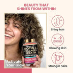 Venture Pal Biotin Gummies with Collagen & Keratin - Hair Growth Support Skin and Nail Strength Vitamins for Women & Men - Biotin 10000mcg | B-Complex | Saw Palmetto - Sugar Free, Non-GMO, 60ct