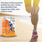 INVIGOFLEX Glucosamine Sulfate (Shellfish Free, Sodium Free & Vegetarian Safe) Non GMO, Gluten Free - with Boswellia Serrata - Premium Joint Supplement GS - 3 Pack