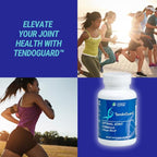 Longevity by Nature TendoGuard Joint Support Supplement with Collagen Peptides, Hyaluronic Acid Supplements, Tendon and Ligament, 60 Capsules