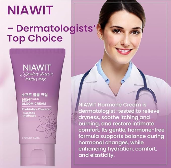 Advanced Soft Bloom Cream – Probiotic-Powered Feminine Moisturizer for Vulva & Intimate Area | Soothes, Hydrates & Protects | Daily Non-Irritating pH-Balanced Cream | 1.73 fl.oz
