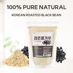 Roasted Korean Black Soybean Powder – 100% Toasted Seoritae from Korea, Fine Ground, Plant-Based Ingredient for Smoothies, Drinks, and Cooking 볶은검은콩가루 볶은서리태가루 (10.6 oz (300g), Roasted Black Bean)