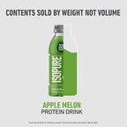 Isopure Zero Carb 32g Clear Protein Ready-to-Drink, Whey Protein Isolate, Apple Melon,12 Pack (Packaging May Vary)