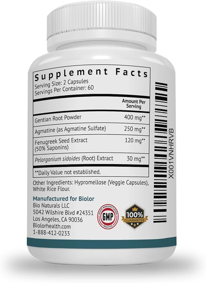 Biolor HungerUp™ - Appetite Stimulant (with No Artificial Fillers) - Effective Weight Gain Pills with Fenugreek Extract to Increase Appetite and Gain Weight