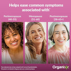 Organixx Menopause Balance + Glow, Womens Supplement with Ashwagandha, Reishi Mushroom, and Milk Thistle, Plant Based Adaptogens and Superfood Blend, Dairy, Soy & Gluten Free, Non GMO, 60 Capsules