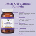Native Remedies 10-in-1 Natural Sleep Aid for Adults & Kids 4+ – Herbal Sleep Supplement with Melatonin 5mg, Magnesium, Valerian Root, Chamomile & L-Tryptophan – Non-Habit Forming, Vegan, 60 Capsules