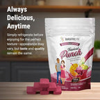 BariatricPal Sugar-Free Calcium Citrate Soft Chews | 500mg with Vitamin D & Probiotics | Tropical Punch | 90 Count (1 Month Supply)