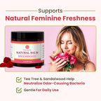 Vulva Balm for Women – Rose & Sandalwood | USA-Based Seller | Feminine Moisturizer & Intimate Care Balm | Soothes Dryness, Itching, Chafing & Odor | External Hydration Cream – 3 oz