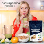 Organic Ashwagandha Powder Pure Ashwagandha Root Powder (Withania Somnifera) | Adaptogen Herb for Stress Relief, Energy & Focus | Vegan, Non-GMO, Lab-Tested Root Powder