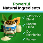 PAWFECTCHEW Green Grass Dog Chews with Probiotics – Lawn Burn Support – Dog Urine Neutralizer for Grass – Pee Spot Control – Gut & Urinary Health – 240Ct