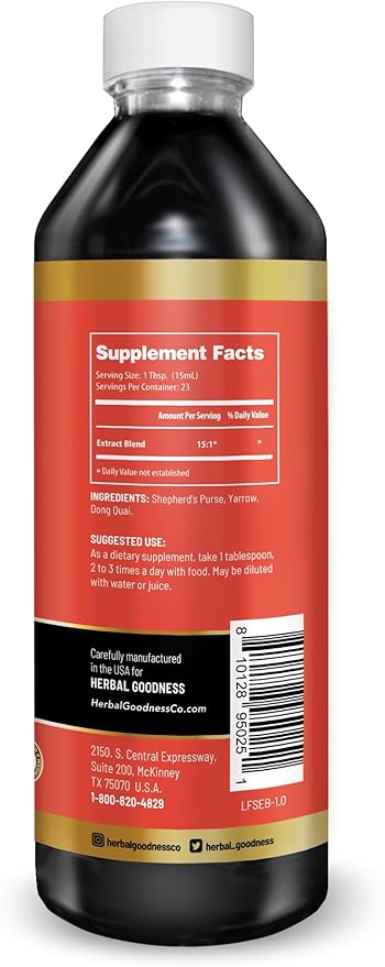 Flow Secure 12oz - Premium Menstrual Cycle Support Buddy, Enriched with Womens Vitamins for Hormone and Estrogen Balance as Well as Cognitive and Mood Boost - 1btl - Herbal Goodness