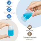 Small Pill Bottle, Empty Medicine Bottles with Screw Caps for Pills Capsules Vitamins, Food Grade Plastic Medicine Containers with Labels for Travel (Clear&Translucent, 1oz/30ml, 8 Pcs)