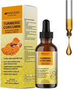 Turmeric Curcumin Drops for Dog & Senior Dogs: Anti-inflammatory Pain Relief, Eliminates Joint Pain, Improve Joint Mobility,Brain, Liver, Bone, Muscle, Skin&Coat - Liquid Absorb Better