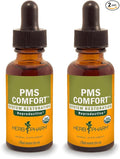 Herb Pharm PMS Comfort Liquid Herbal Formula for Support During Premenstrual Syndrome - 1 Ounce (Pack of 2)