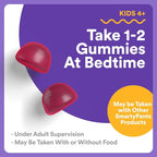 SmartyPants Kids Sleep Gummies Supplement with Melatonin 0.5mg: Chamomile & Vitamin D3, Sleep Aid, Strawberry Mango Flavor, 60 Count