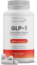 GLP-1 Side Effect Relief Supplement – Support for Nausea, Bloating & Fatigue – Natural Digestive Support with Ginger, Magnesium, B12 & Electrolytes – for GLP-1 Users – 60 Capsules