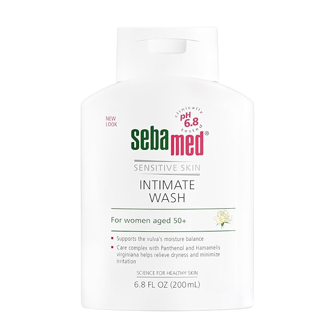 SEBAMED Feminine Wash Gentle Intimate Wash Menopause pH 6.8 for Women Aged 50+, 6.8 FlOz (200ml)