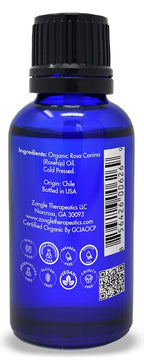 Zongle Therapeutics Organic, Rosehip Oil, for Face, Cold Pressed – 100% Pure, Rosehip Oil, for Skin, Hair, 1 OZ