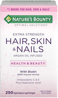 Nature's Bounty Hair, Skin and Nails, 250 Softgels (5 Pack)