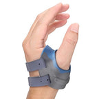 Velpeau CMC Thumb Brace for Osteoarthritis - with Shape-memory Restriction Splint, CMC Joint Stabilizer, Basal Thumb Arthritis Pain Relief and Support for Women and Men (Blue, Left Hand, Small)