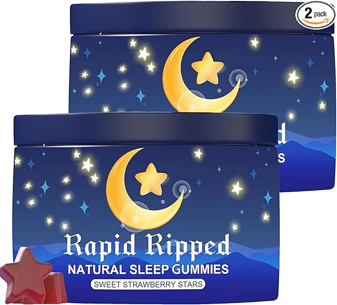 JRR LyraSleep Natural Sleep Aid Gummies - Fall Asleep Quickly and Gently in 30 Minutes- Effective Melatonin 6 mg Sleep+ Gummies for Adults a Restful Night's Sleep -60 Count (2pcs)