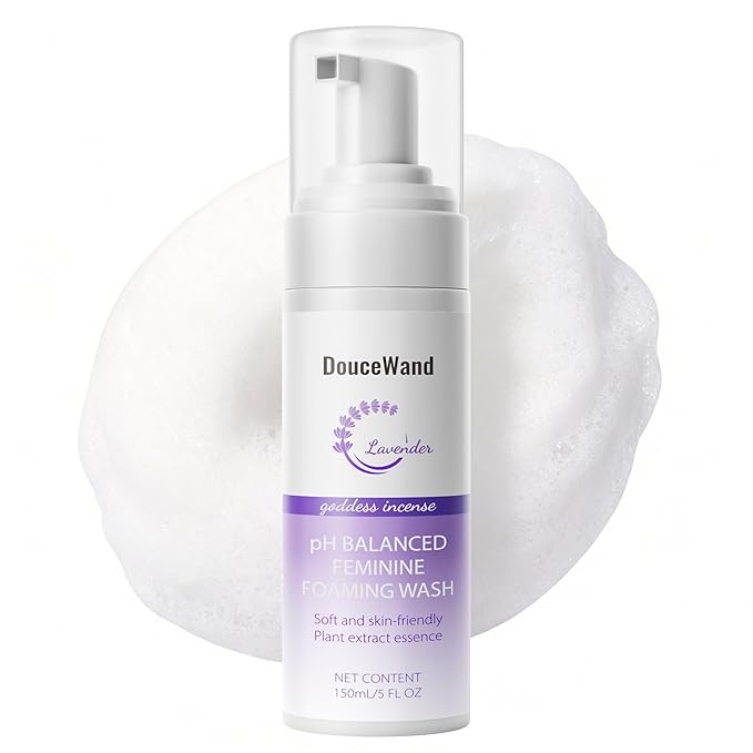 Feminine Foam Wash - pH Balanced Intimate Cleanser with Prebiotic Agave, Peony & Aloe. Soothing Odor Control & Daily Freshness for Sensitive Skin. Lavender Scent, 5 fl oz