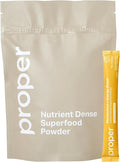 Proper, The Yellows Metabolism and Energy Boost, Sugar Free Energy Drink Powder with 100mg Caffeine. No Creatine or Beta-Alanine. 15 Servings, Pineapple Mango Drink Mix for Men and Women