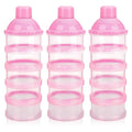 Accmor Formula Dispenser On The Go, 5 Compartments Stackable Formula Container for Travel, Baby Milk Powder Kids Snack Container, BPA Free