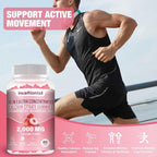 1 Packs 2000mg Calcium Citrate with Vitamin D3 K2 Supplements Gummies for Women & Men, Magnesium, Zinc, High Absorption, Bone, Muscle & Immune Support, 60 Counts Peach Flavor Gummies