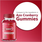 GeriCare Cranberry Gummies, Compare to AZO Naturally Sourced Cranberry Extract for UTI & Bladder Health, Antioxidant Support, Non-GMO, Gluten-Free, Vegan, Gelatin-Free, 60 Count (2 Pack)