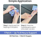 DUORI Sleep Patches for Adults - Valerian Root - Melatonin Free - Natural Sleep Aid with 5-HTP and Ashwagandha - 30 Patches