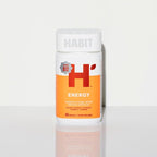 Habit Energy Supplement (60 Capsules) - New Look, Supports Energy, Alertness and Focus, Natural Caffeine, Vitamins B & C, Green Tea Extract, Vegan, Non-GMO (1 Pack)