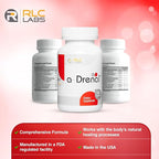 RLC Labs a-Drenal, 120 Capsules - Herbal, Cortisol Supplement with Ashwagandha, Ginger & Rhodiola to Support Balance, Mood, Energy & Vitality - Adrenal Support Formula (1 Month Supply)