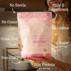Truvani Organic Whey Protein Powder | Strawberry | 20g Grass Fed Whey Protein | 20 Servings | USDA Organic & Non-GMO | Gluten Free | No Gums, No Soy, No Stevia, No Added Sugars