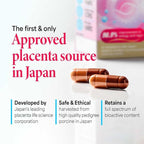 LABO Nutrition Le Ageless Placenta 99 with Ceramides -Placenta Supplement with Collagen Peptides, Oryza Ceramides -Skin Regeneration, Hydration, Anti-Aging Wrinkle Support, Immune Health, 60 Capsules