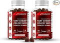 Vitamatic Tart Cherry (360 mg) with Celery Seed (30 mg) 10:1 Extract & Turmeric 20:1 Extract (10 mg) - (Per Serving/2 Gummies) - 60 Gummies (Pack of 2)