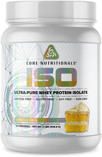 Core Nutritionals ISO Whey Protein Isolate | High-Purity Protein from Whey Isolate | Lean Muscle & Recovery Support | 32 Servings (Vanilla Cake)