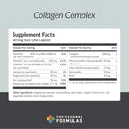 Professional Formulas Collagen Complex – Supports Joint Integrity, Flexibility, and Structural Strength – with Collagen, Chondroitin & Hydroxyapatite – 180 Capsules