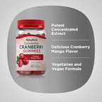 Piping Rock Cranberry Gummies | 60 Count | Cleansing Supplement for Women and Men | Cranberry Mango Flavor | Vegan, Non-GMO, Gluten Free