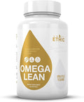 Sweat Ethic Omega Lean Muscle Toner, Non Stimulant Formula with Omega 3, 6 & 9 Fatty Acids, Cla, L Carnitine & Vitamin E, Fish Oil Capsules, Daily Supplements for Men & Women, 120 Softgel Capsules