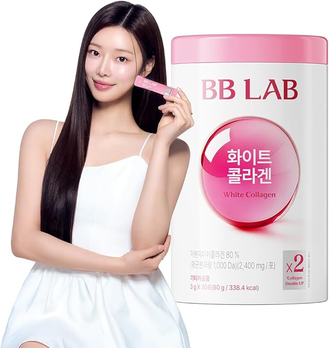 BB LAB White Collagen, 2,400mg Low Molecular Fish peptide, 1,000 Dalton, Travel Easy, On-The-Go Packet, Korean Collagen, Daily Beauty Routine