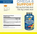 Natures Life Evening Primrose Oil 500 mg Minis | PMS and Menopause Support for Women | Skin Health | 180ct, 90 Serv.
