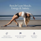 Whey Protein Isolate for Women, 20g Protein, 0g Sugar, 90 Calories, Stevia-Free, Grass-Fed & Pasture Raised, Vanilla 1 lb