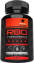 Rockstar R80 Extreme Thermogenic Hyper-Metabolizer Fat Burner for Men & Women – GLP-1 Support, Appetite Suppressant, Thermogenic Weight Loss Pills | Metabolism Booster