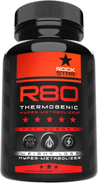 Rockstar R80 Extreme Thermogenic Hyper-Metabolizer Fat Burner for Men & Women – GLP-1 Support, Appetite Suppressant, Thermogenic Weight Loss Pills | Metabolism Booster
