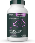 VetriScience Omega Healthy Heart Easy-Open Capsules, Cardio Strength Taurine and Omega-3 Supplement for Dogs and Cats, Heart Support Supplement for Pets, 90 Count