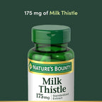 Nature's Bounty Milk Thistle, Herbal Health Supplement, Supports Liver Health, 175mg, 100 Softgels